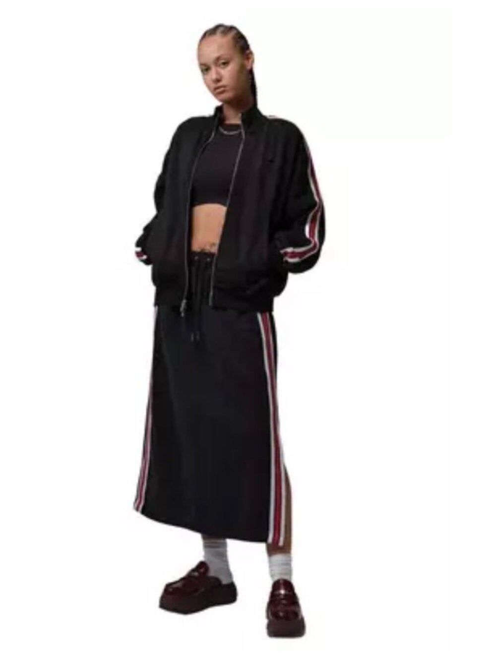 Jordan Women's Flight Fleece French Terry Full-Zip Jacket + skirt set size XS/ S